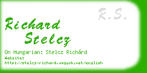 richard stelcz business card
